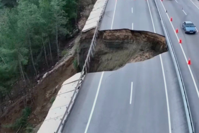 Antalya’da Kumluca–Kemer kara yolunda göçük ve heyelan