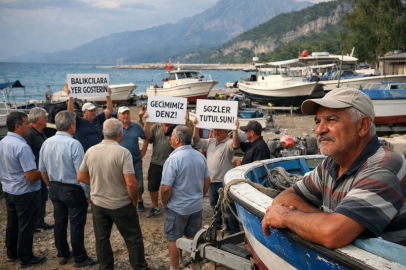 KEMER’DE BALIKÇILAR KARADA KALDI