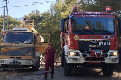 KEMER'DE OT VE ÇALILIK YANGINI KORKUTTU